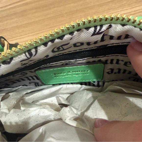 Juicy Couture Pep In Her Step Mini Barrel Bag Purse Mint Green Bling Y2K - Picture 7 of 8